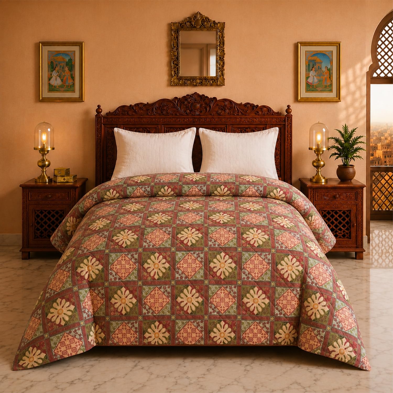 Jaipuri Cotton Comforter - Double Bed | Premium & Soft -10
