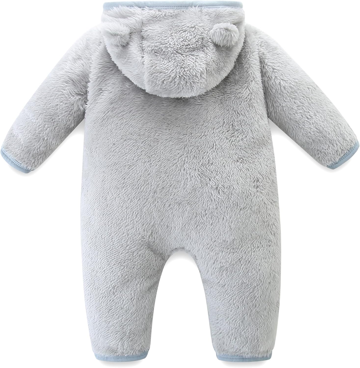 Baby Romper Infant Hooded Jumpsuit Long Sleeve Footed Onesie Outwear Outfits - Image 3