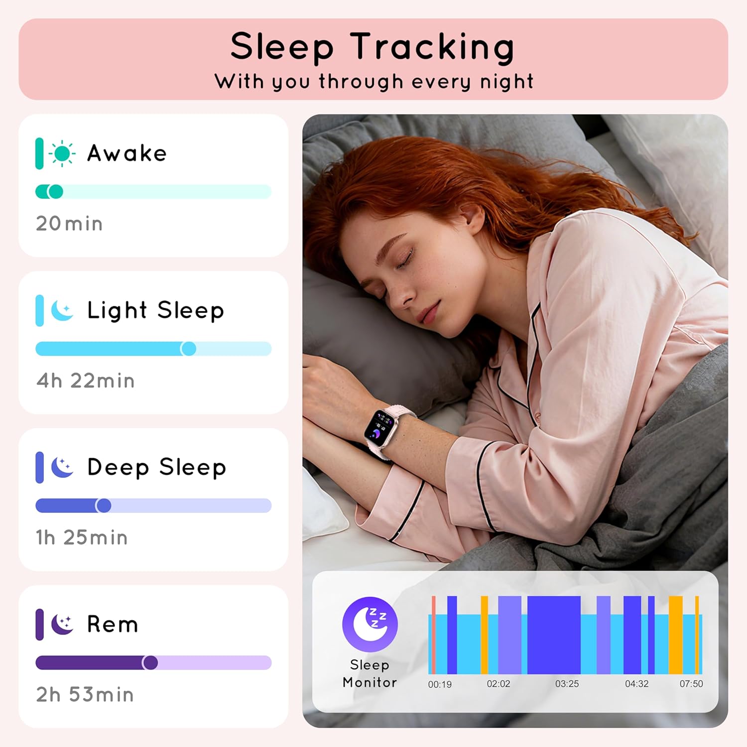 Smart Watch for Women Men, 1.85" HD 30-Day Long Battery Smartwatch, Compatible Android iOS Phones with Fitness Tracker/Heart Rate/Sleep Monitor/120+ Sports Modes IP68 Waterproof, 1000 mAh Gold