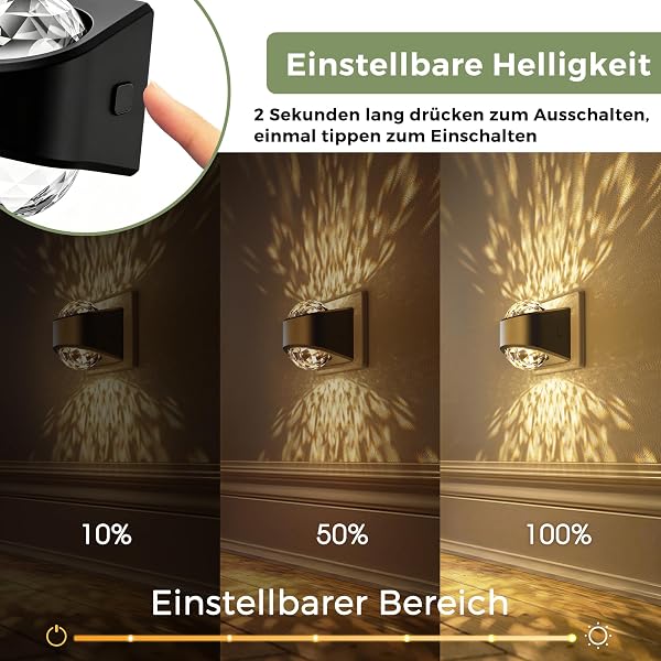 LOHAS-LED Nachtlicht Steckdose mit Dämmerungssensor, Einstellbarer Helligkeit Steckdosenlampe (100%/50%/10%) lm, 3000 K Warmweiß, für Flur Schlafzimmer Treppenaufgang Kinderzimmer - 3