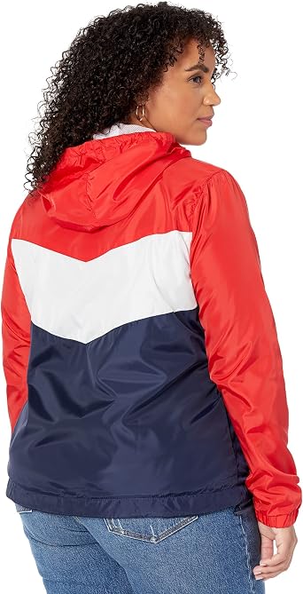 U.S. POLO ASSN. Chevron Windbreaker Racing Red XL, Racing Red , X-Large
