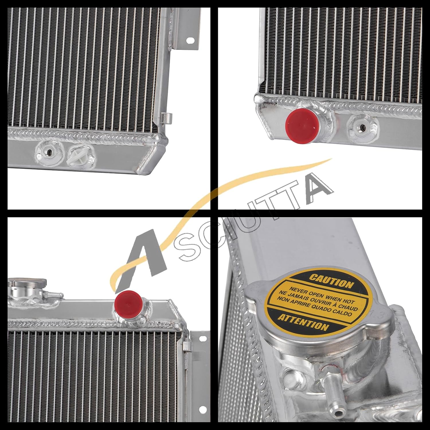 3 Row Aluminum Radiator For 1966-1974 Jeep DJ5 Cars 3.8L 4.2L L6 67 68 69 70 71 72 73 DPI111