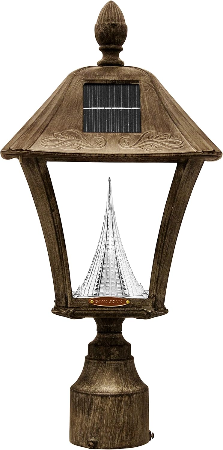 Bеѕt Dеаl 🛒 Gama Sonic GS-106FPW-WB Baytown Lamp Outdoor Solar Light, Pole Pier & Wall Mount Kits, Weathered Bronze Flаѕh Sаlе Buу 1 gеt 1 Gama Sonic GS-106FPW-WB Baytown Lamp Outdoor Solar Light, Pole Pier & Wall Mount Kits, Weathered Bronze