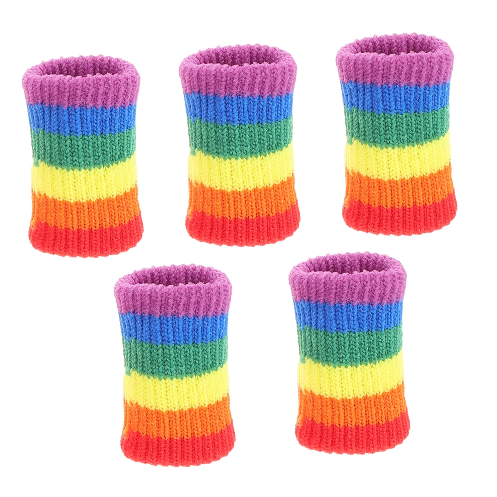 balacoo 5pcs Elastic Thumb Sleeve Protector Basketball Finger Support Guard Reusable Breathable Covers for Athletes Joint Stabilization