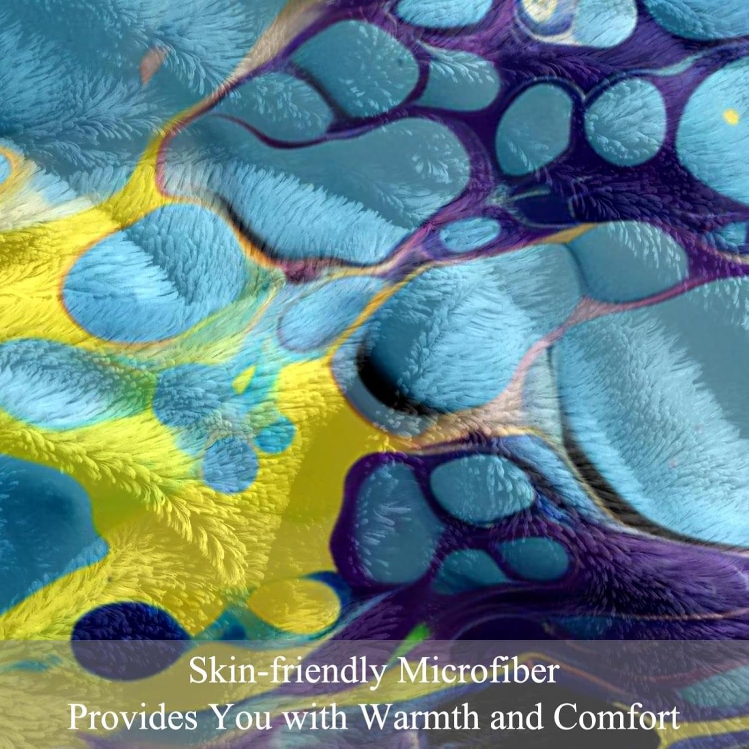 ソファ用スローブランケット、ソフトブランケット&amp;スロー、抽象水彩落書き、59x78.7インチ