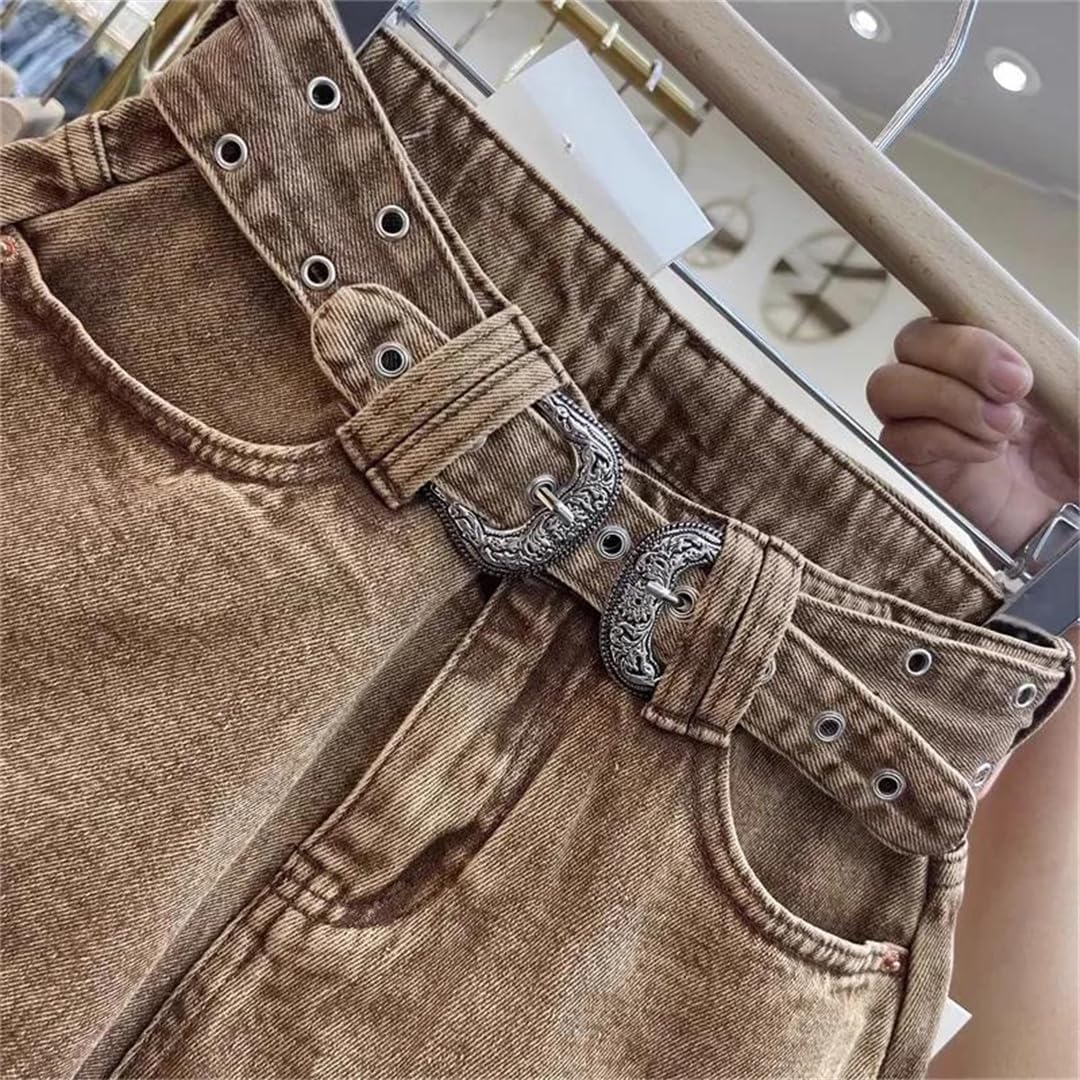 Women's Summer Rough Edge High Waist Denim Shorts