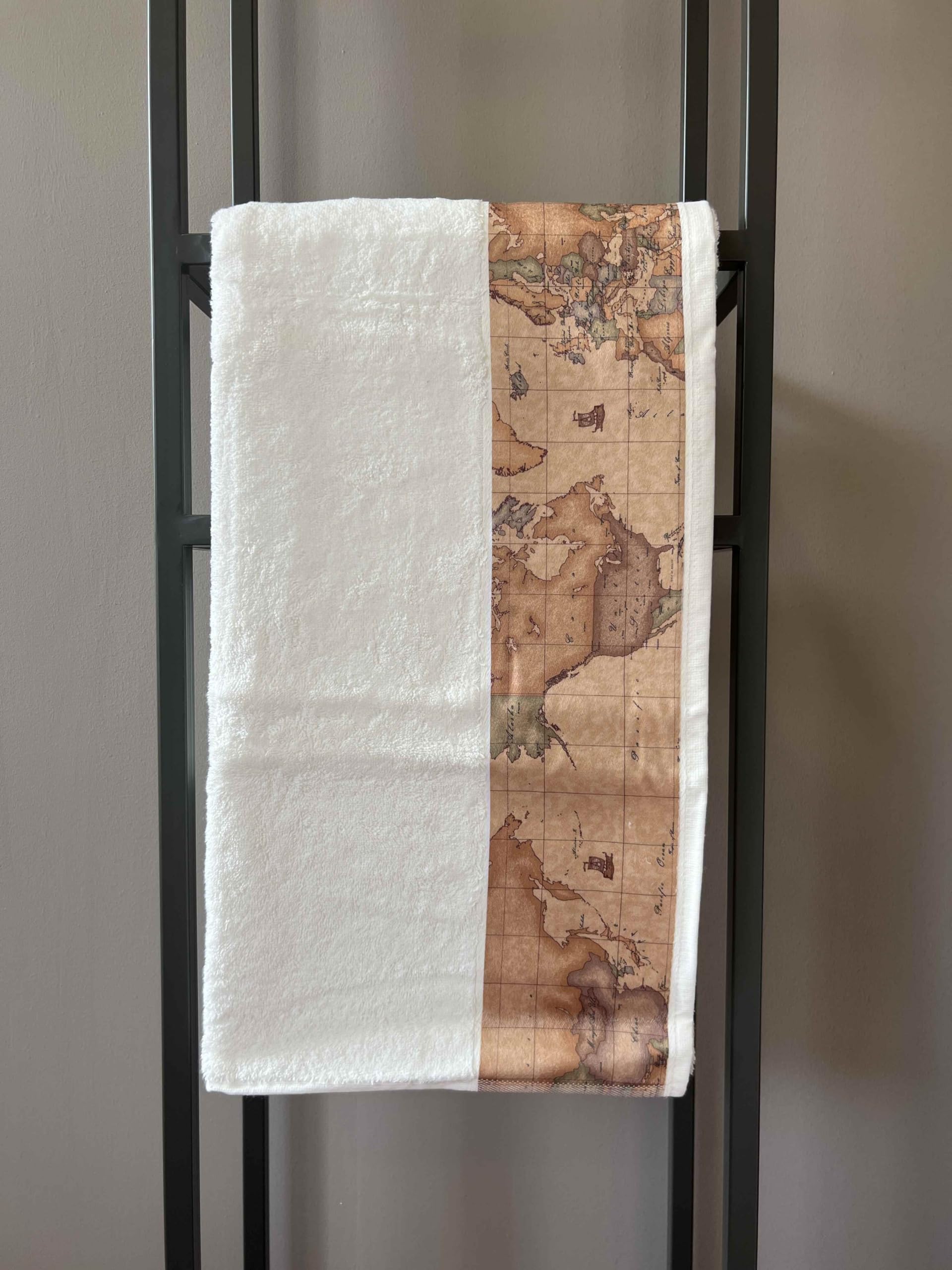 Telo Bagno Spugna ! Classe Geo Classic 100x150cm (Avorio)
