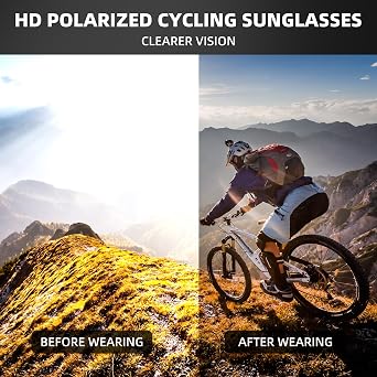 Polarized Sports Sunglasses for Men Women Unbreakable UV400 Protection Goggles Cycling Baseball Running Glasses