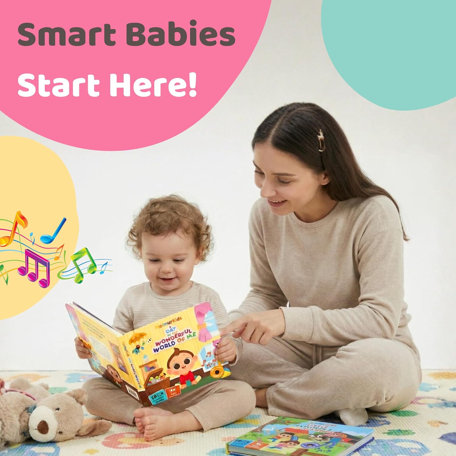 Heimurkids Musical Book Toddlers Years Old