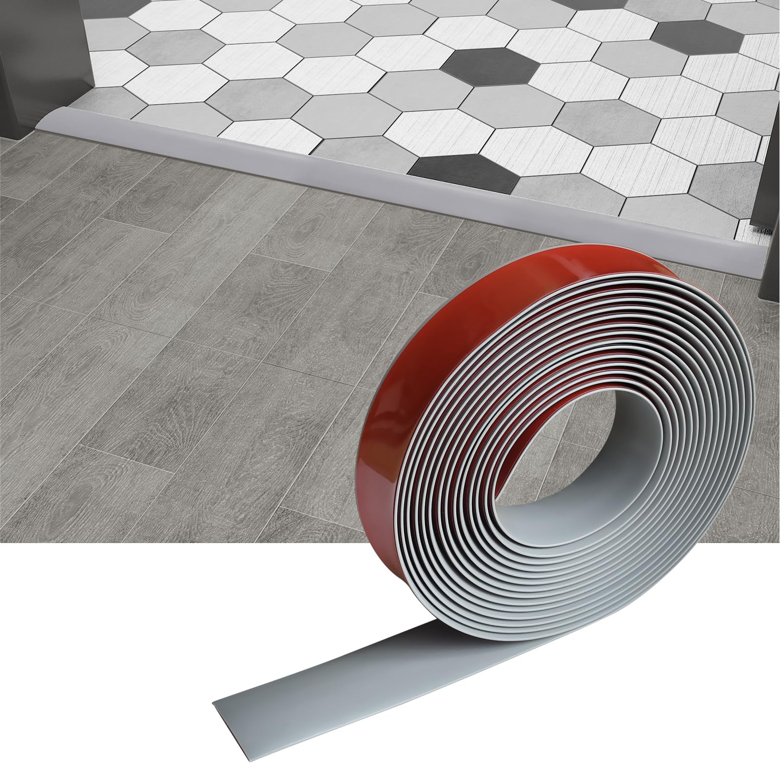 Floor Transition Strip & Self Adhesive Floor Vinyl Floor Edge Trim Laminate Floor Gap Covering Joining Strip