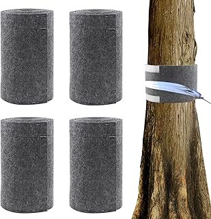 4 PCS Tree Protectors Kit for Slacklines, Tree Trunk Protector Non Slip Tree Wrap Outdoor Tree Guard for Hammocks Ziplines Ninja Slacklines Tree Swings 6.5 FT x 6 Inch