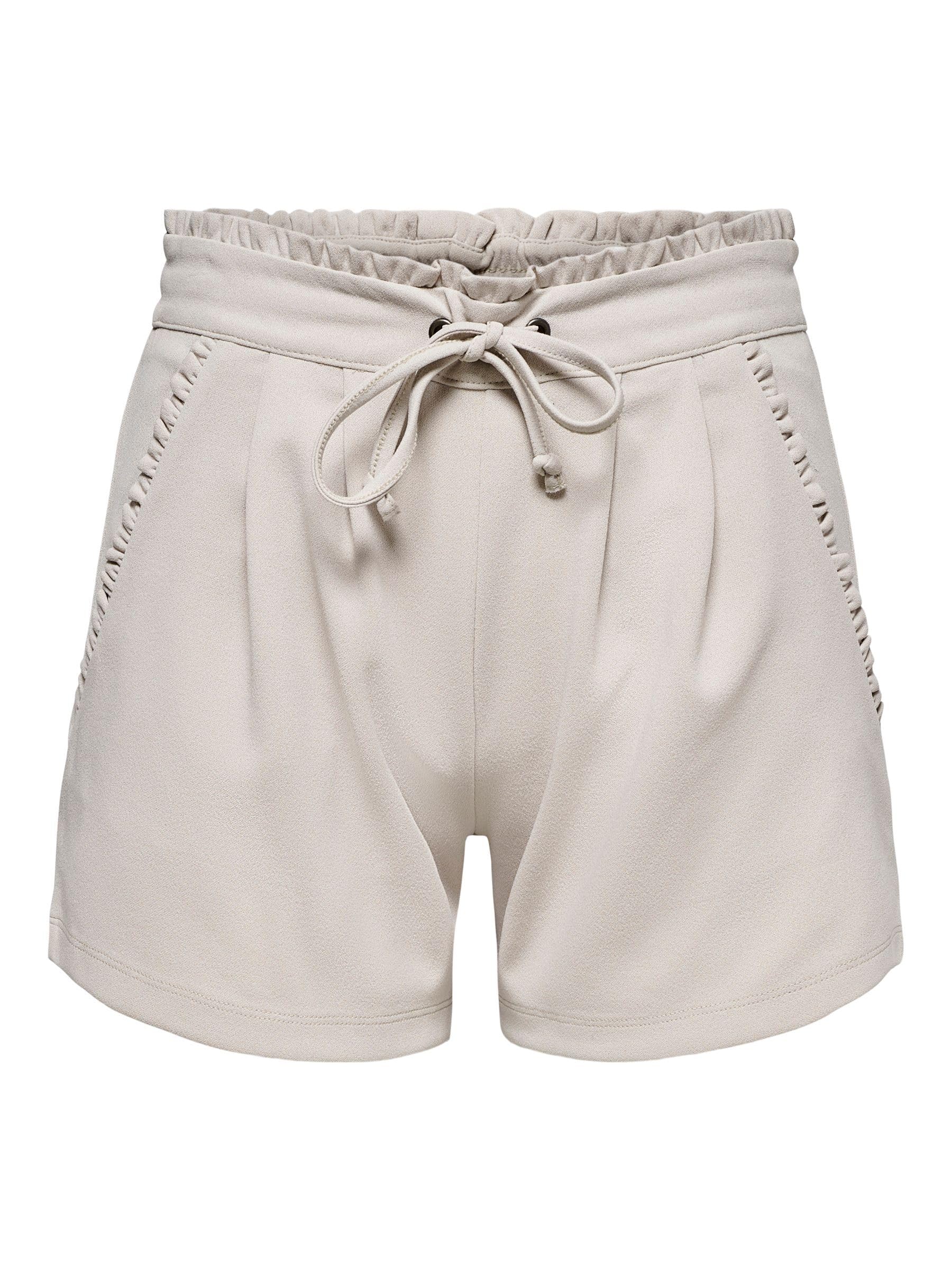 JDY Women's Jdynew Catia JRS Noos Shorts, Chateau Gray, L