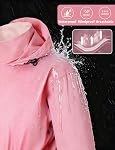 Rain Suit for Women Waterproof Hooded Rain Gear Rain Jacket and Pants 2 Piece Breathable Rain Coat Outdoor