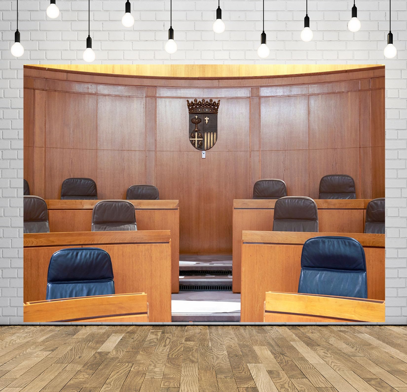 12x10FT Interno Tribunale Classico Sfondo Fotografico