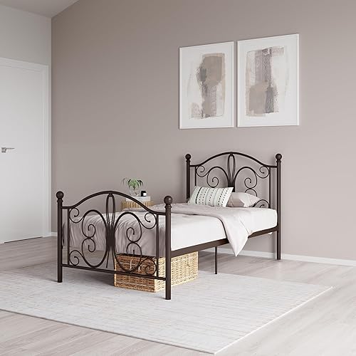 Miniatura 28 de DHP Bombay - Cama de metal Blanco,bronce