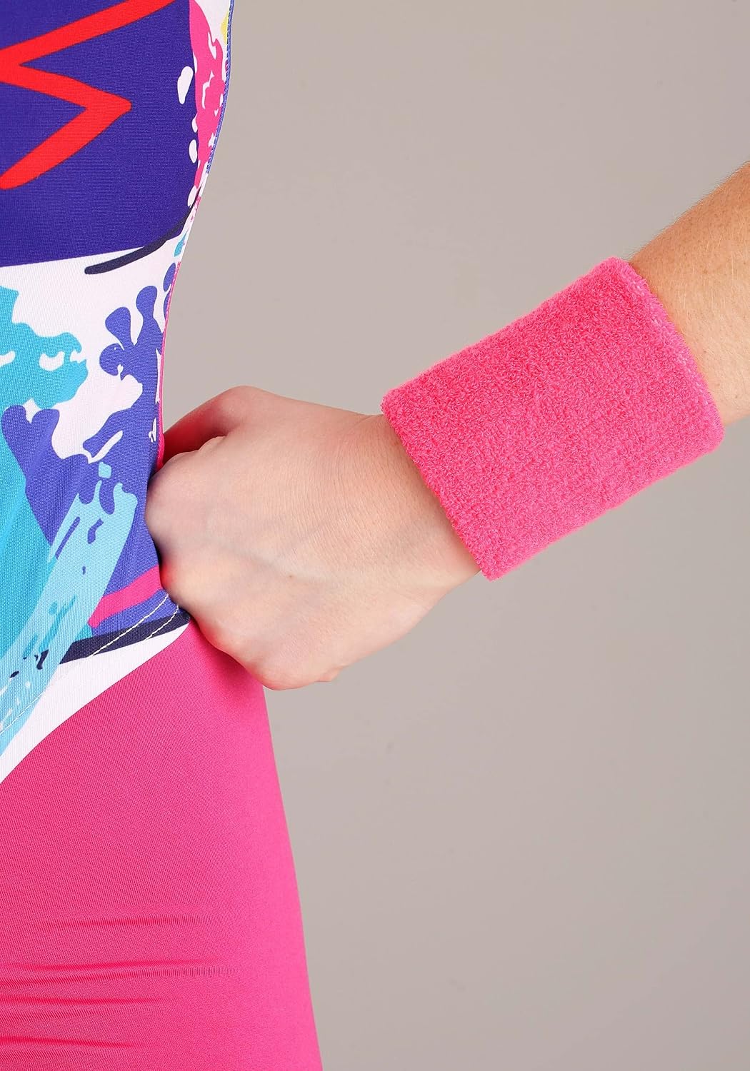 Women's 80s Workout Jazzercise Costume Set | Leotard Headband & Wristbands | Retro Workout Outfit for Movie Cosplay