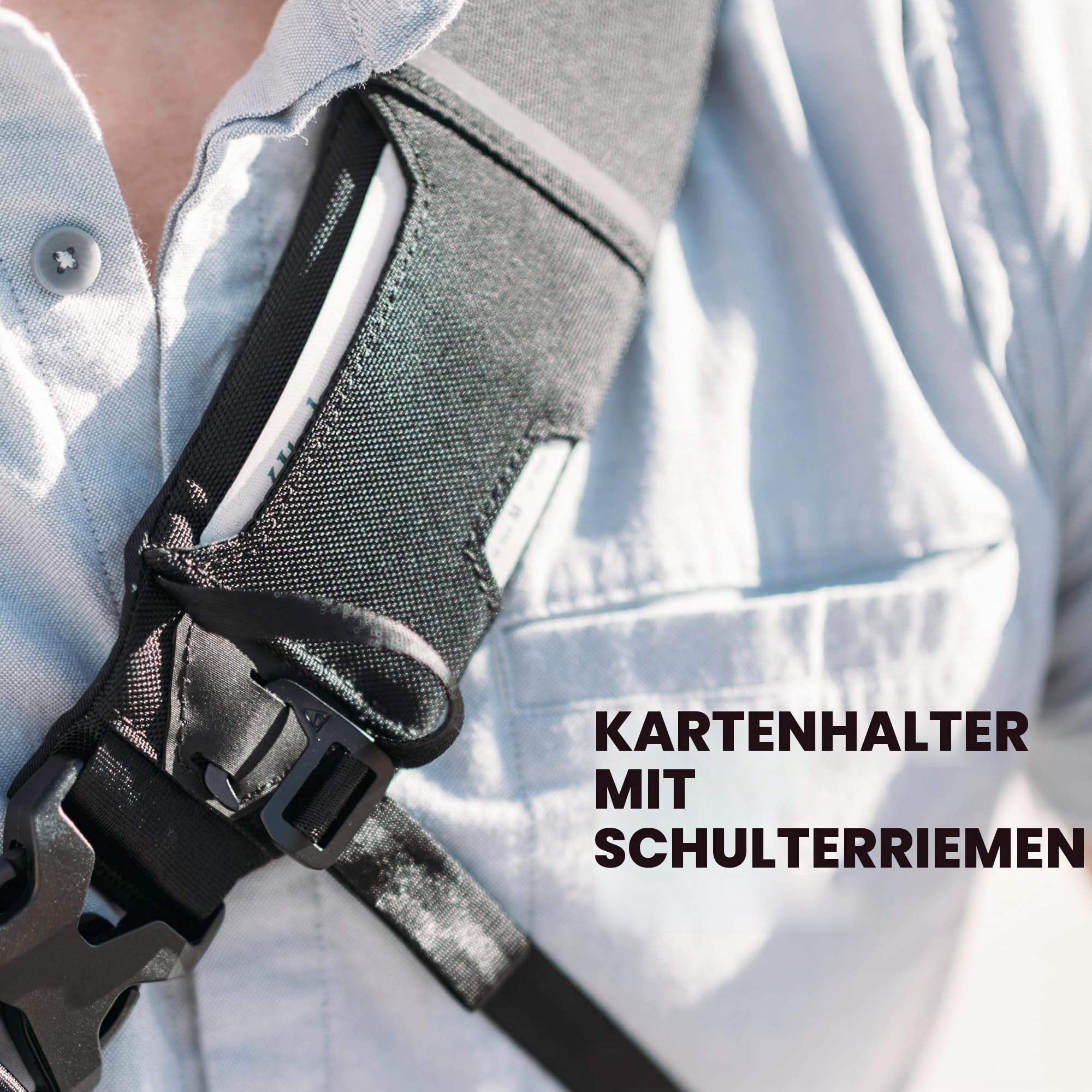 Gomatic Navigator Sling 6 L | Crossbody-Bag | Gürteltasche | Sling-Bag | Daypack | Tablet-Tasche | Umhängetasche für jeden Tag | Tagesrucksack wasserabweisend - Black