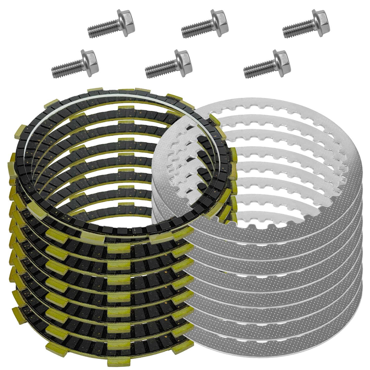Extra Kupplungssatz Reibstahlplatten kompatibel mit 1999–2017 Touring Softail Dyna Twin Cam Modellen, Ersatz für 37913-98 37932-98 Ultra Classic Electra Glide Switchback Road King Road Glide