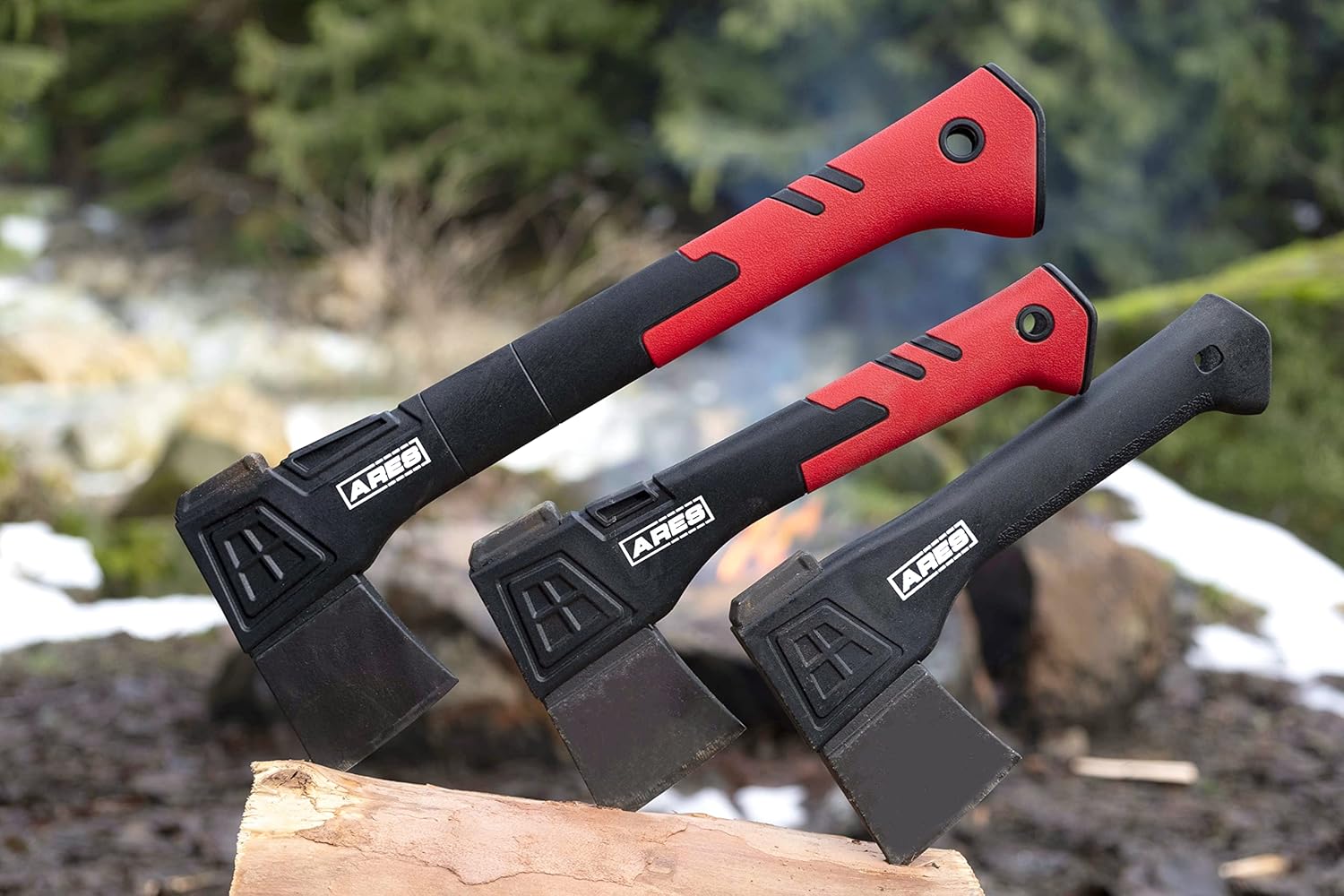 ARES 45002-9-Inch Camping Hatchet – Lightweight Fiberglass Handle Construction – High-Carbon Steel Blade Head – Gardening, Hiking, and Outdoor/Adventure Applications : Patio, Lawn & Garden