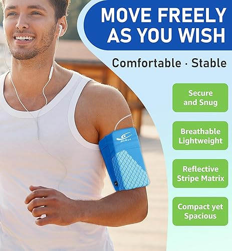 Miniatura 2 de HiRui Brazalete deportivo universal para teléfono celular, brazalete para correr para entrenamiento de ejercicio, compatible con iPhone 1515PlusPro