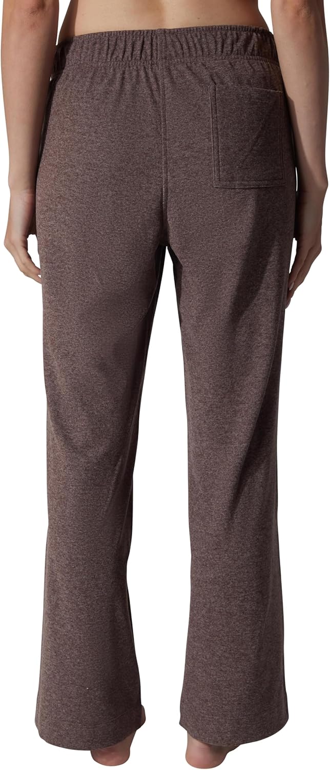 90 Degree By Reflex Marled Pique Daisy Wide Leg Pant with Side Pockets - Image 4