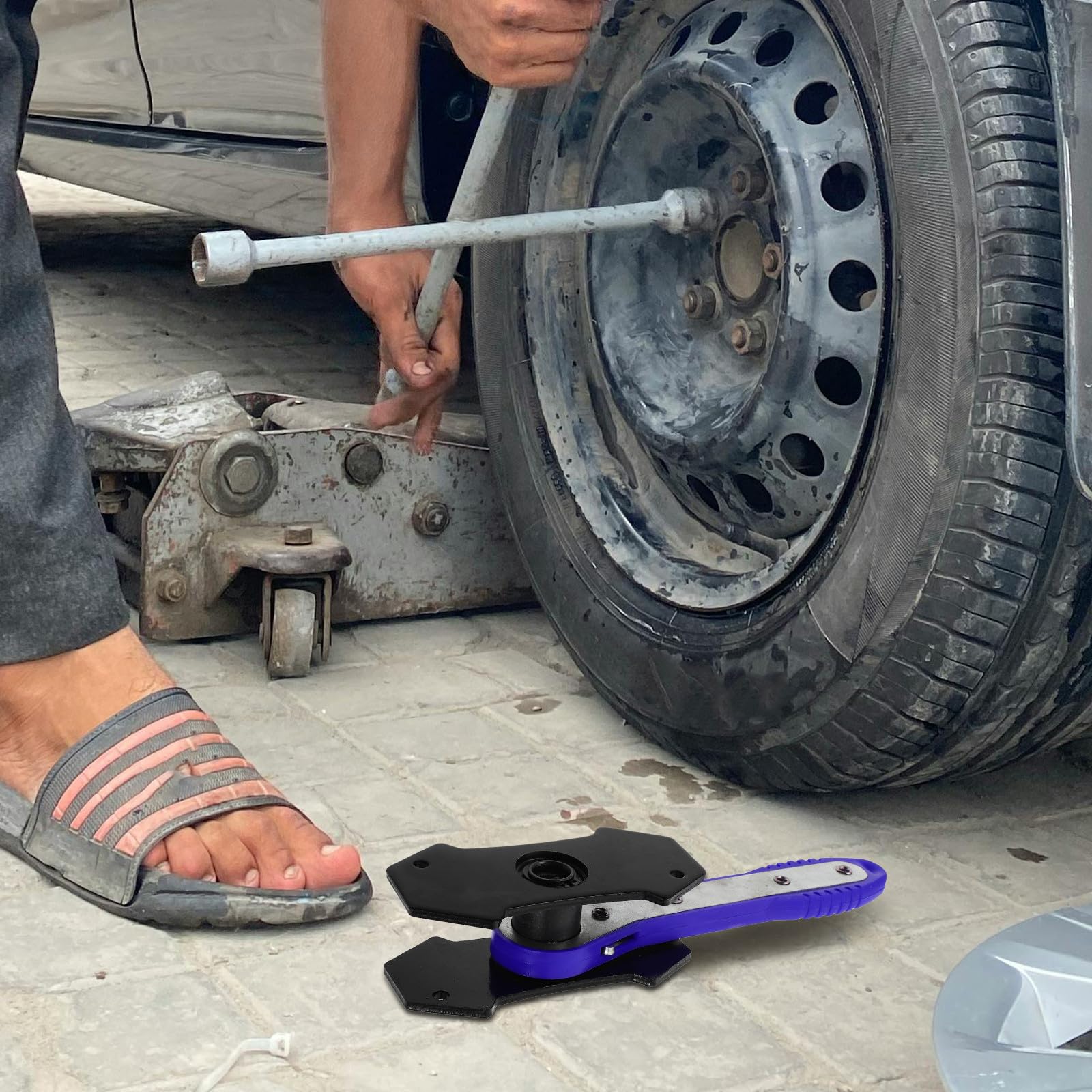 Kichvoe Herramienta para Presionar Pistones de Freno Prensa de Pinza y Ajuste de Bomba, Adecuado para Reparación de Frenos en Vehículos Particulares