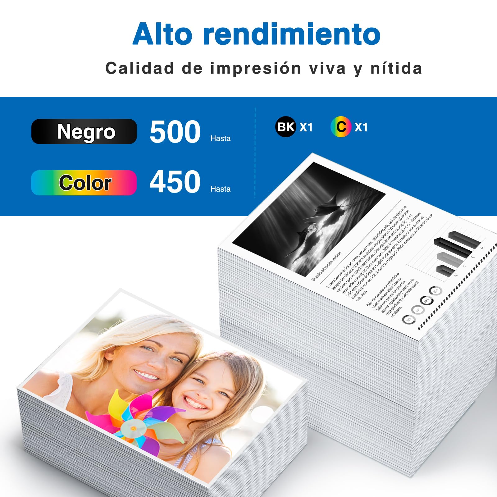 Starink PG-545/CL-546 XL - Cartuchos de Tinta Compatibles con Cartuchos Canon 545 546 XL (2 Unidades, 1 Negro, 1 Color) para Canon Pixma MX495 TR4550 para Canon tr4551 Ts3150 MG3050 TR4551 MG2950 — view 4