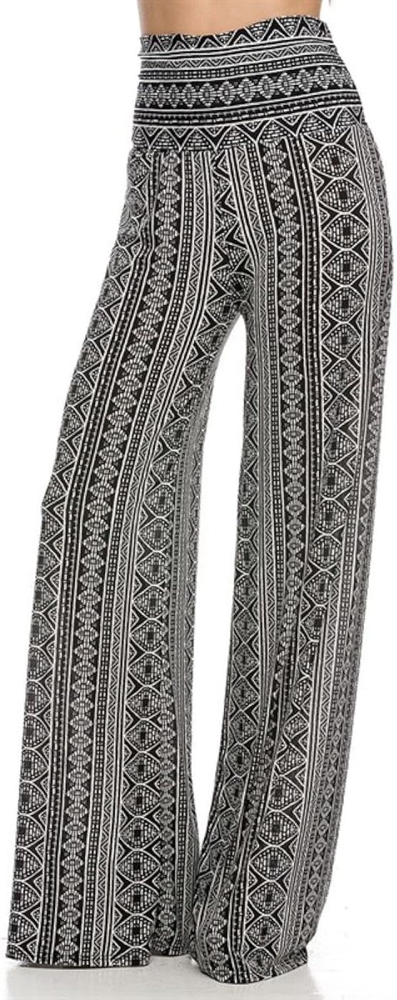 2LUV Women's Paisley Print Palazzo Pants