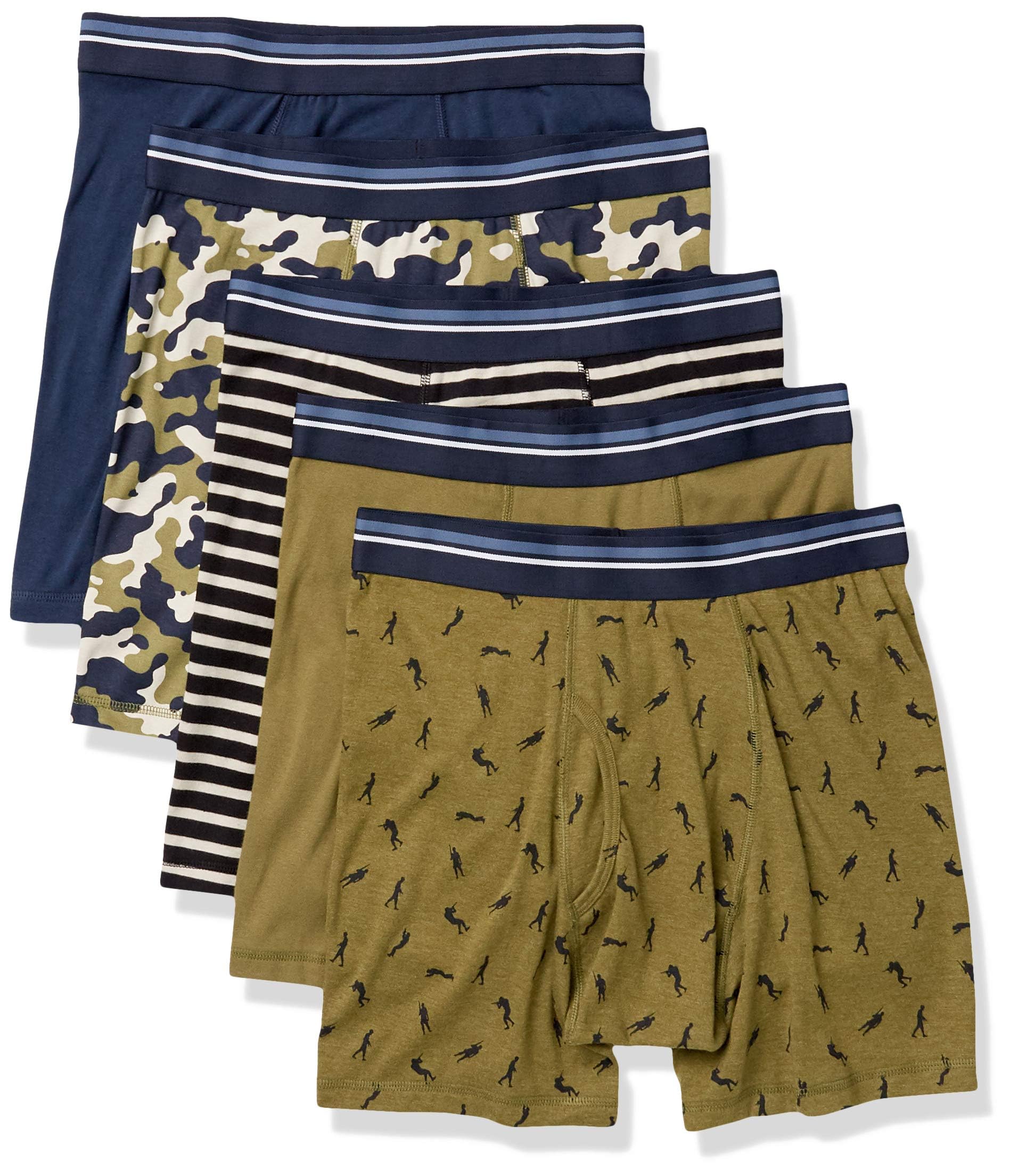 Men's Boxer Shorts Underwear, Comfortable Cotton, Tag-Free