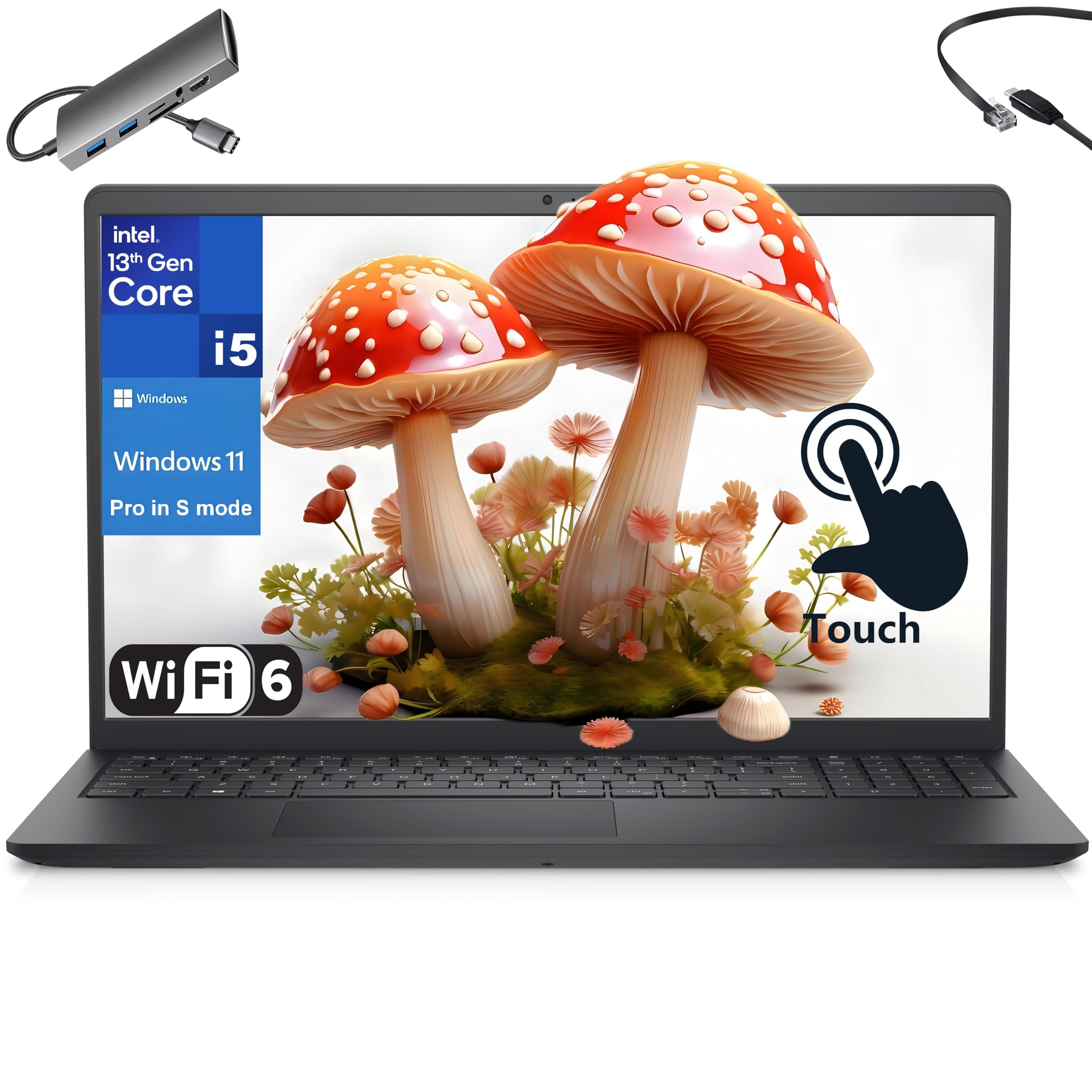 Dell Latitude 3550 Laptop Computer for Business and Work, 13th Gen Intel 10-Core i5-1335U (Beat i7-1255U), 32GB DDR5 RAM, 1TB PCIe SSD, 15.6" FHD, WiFi 6E, Bluetooth 5.3, USB4 Type-C, Windows 11 Pro