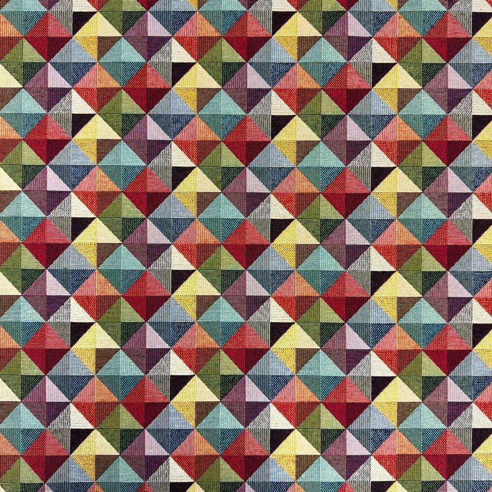 Crs Fur Fabrics Multicolour Cotton Woven Tapestry Upholstery Fabric Material Gemstone 1Mtr