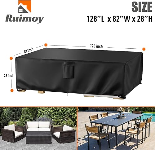 Miniatura 2 de Fundas para muebles de patio, funda impermeable para muebles de exterior, uso general, fundas para mesa exterior y silla, resistentes 600D (128