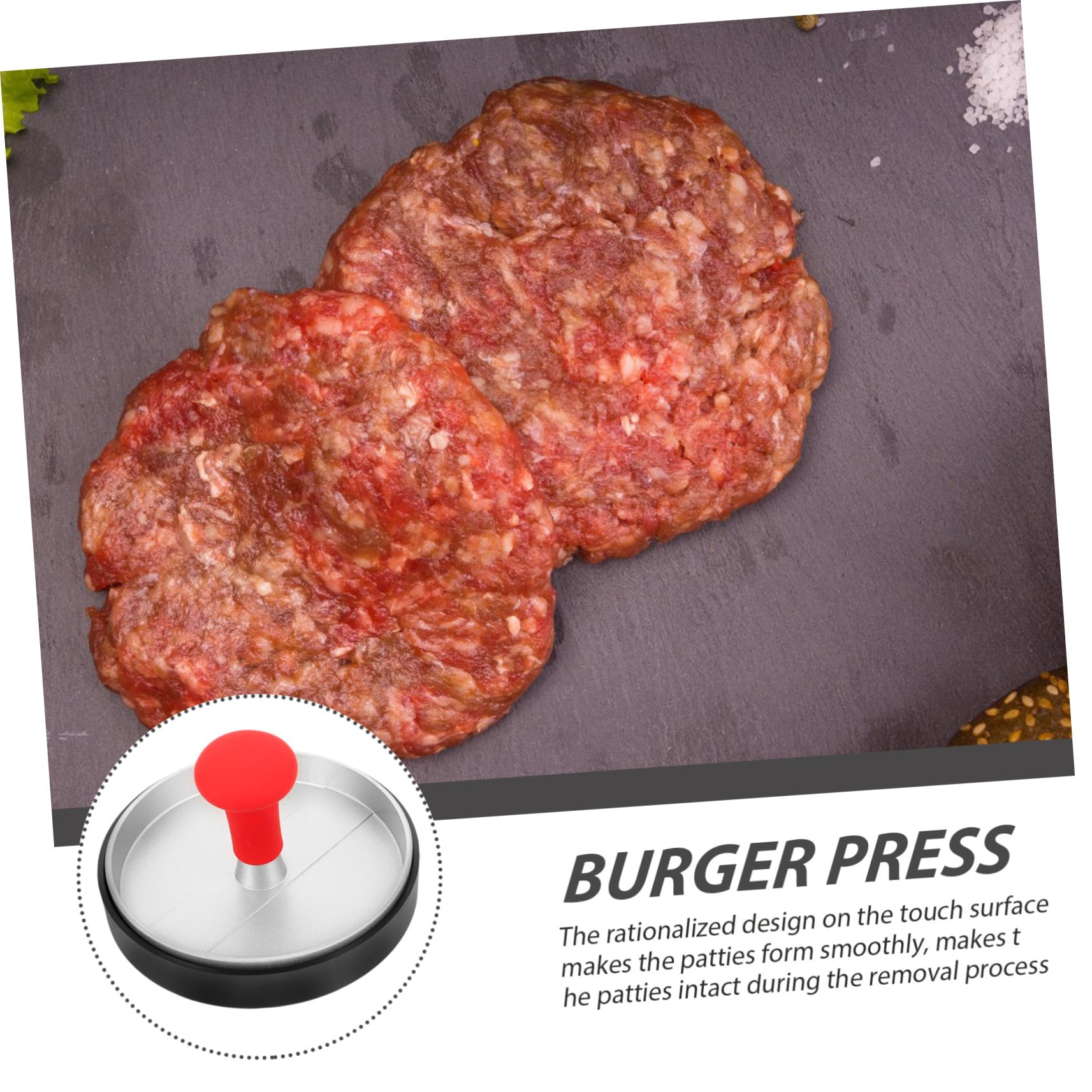 UPKOCH 3 Stück Fleischpresse Burgerpresse Drücken Steak-gewichtspresse Speckpresse Für Grillplatte Patty Press Fleischpresswerkzeug Grillpresse Rostfreier Stahl Silver
