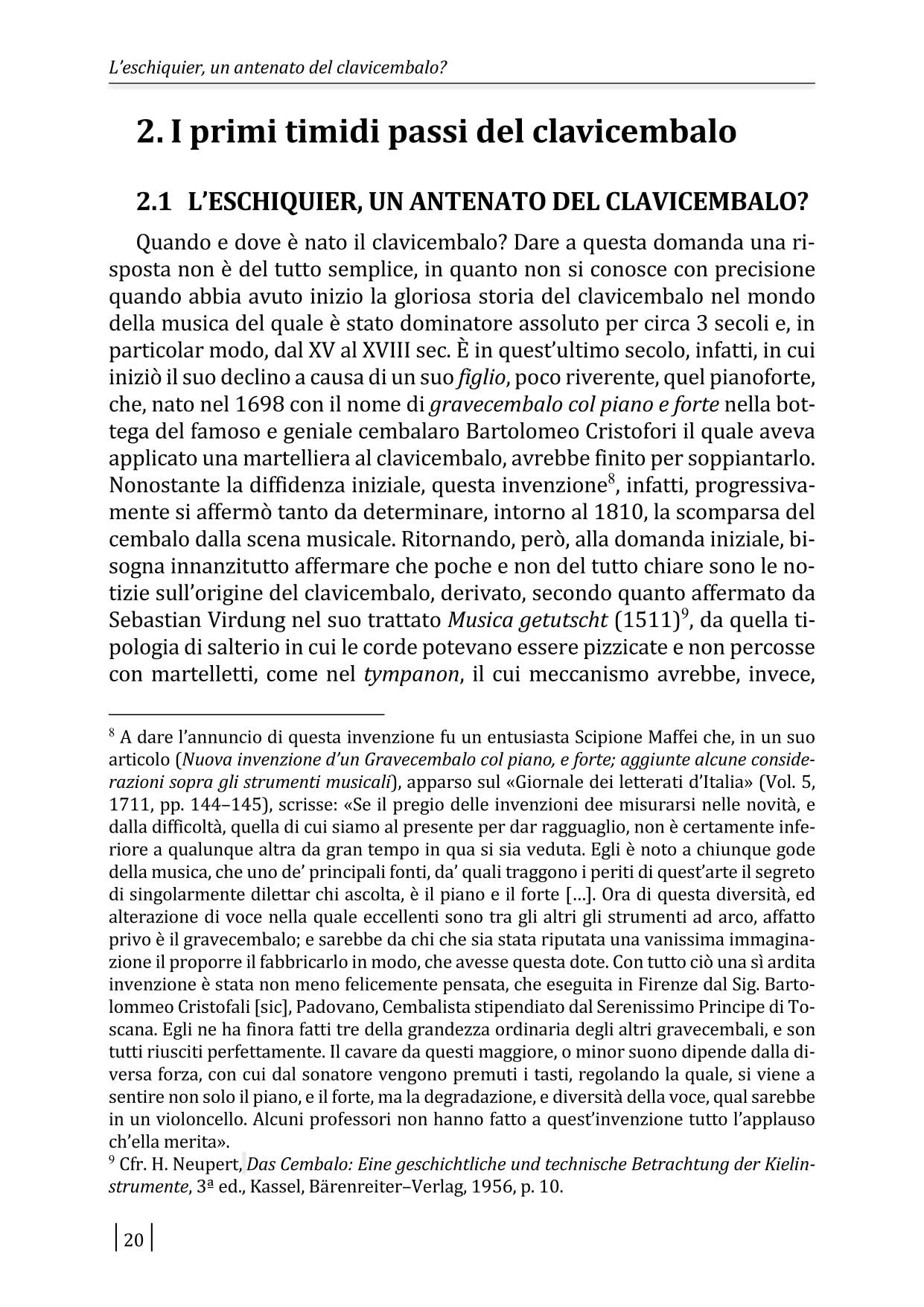Clavicembalo. Storia e organologia