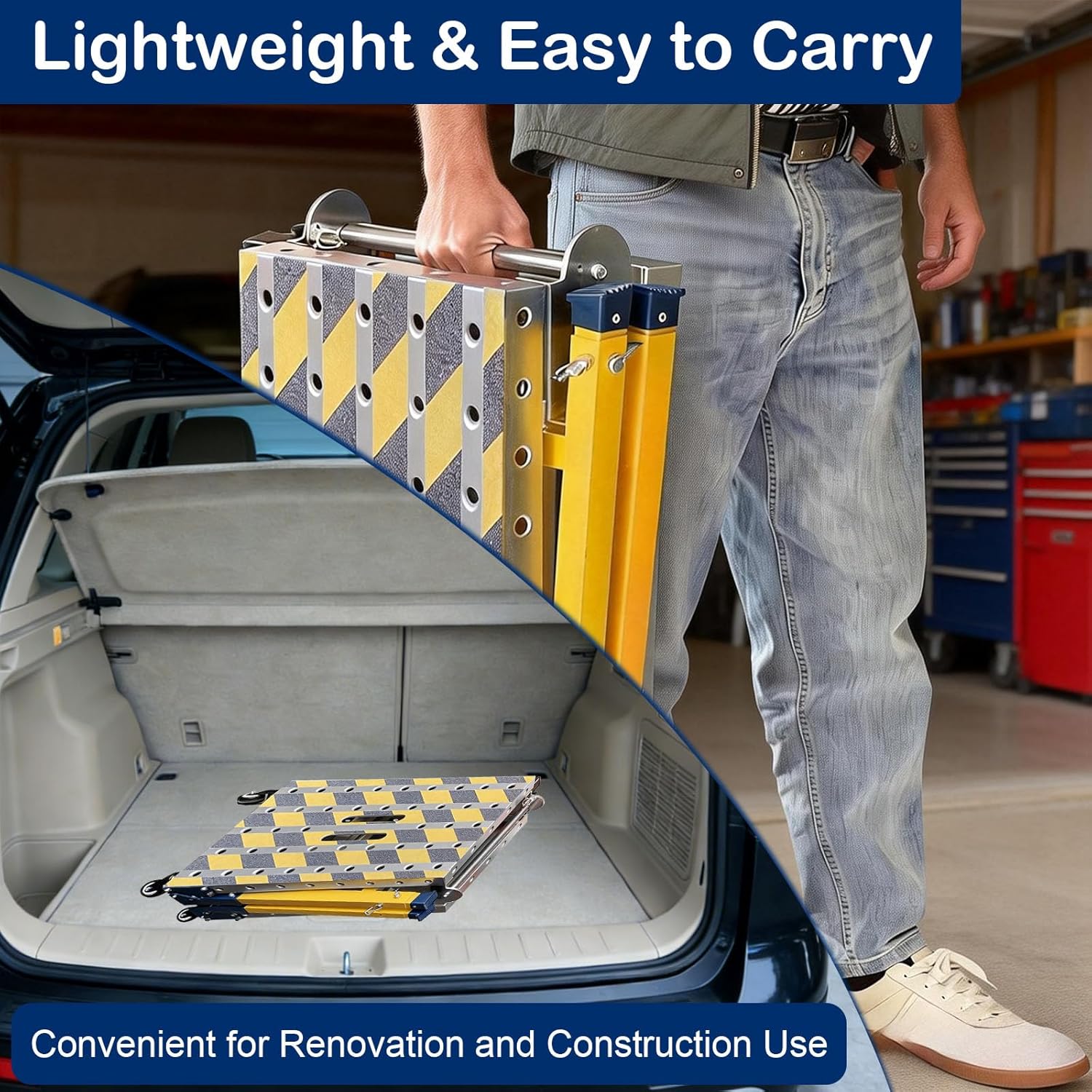 Portable Welding Table Work Bench 1102 LBS Load Capacity Versatile Steel Folding Work Table,Height 23 to 35 inches Adjustable with Wheels Non-Slip Mat Scaffolding