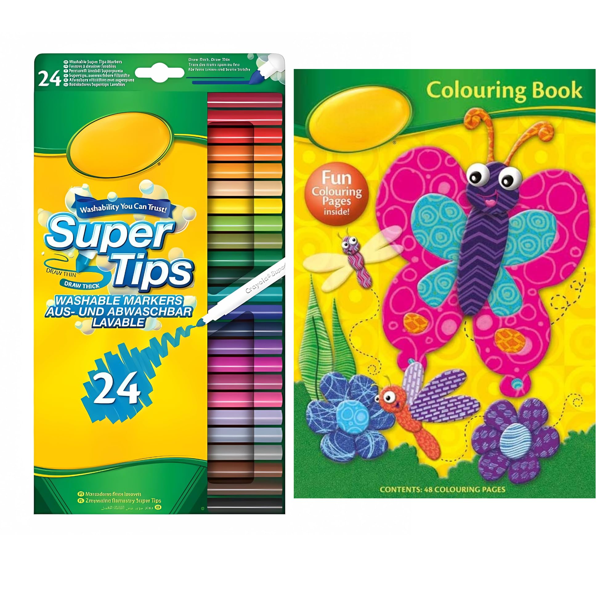 Lavarion Crayola Colouring Set Crayola Supertips Washable Markers