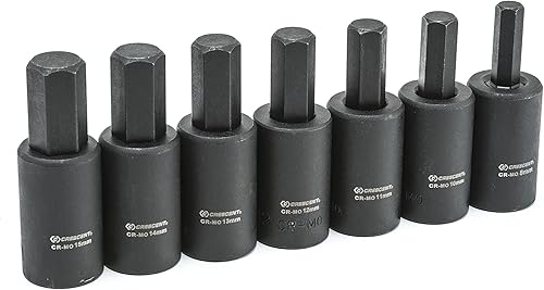 Crescent CIMBS12 - Juego de llaves de vaso de impacto (7 unidades)