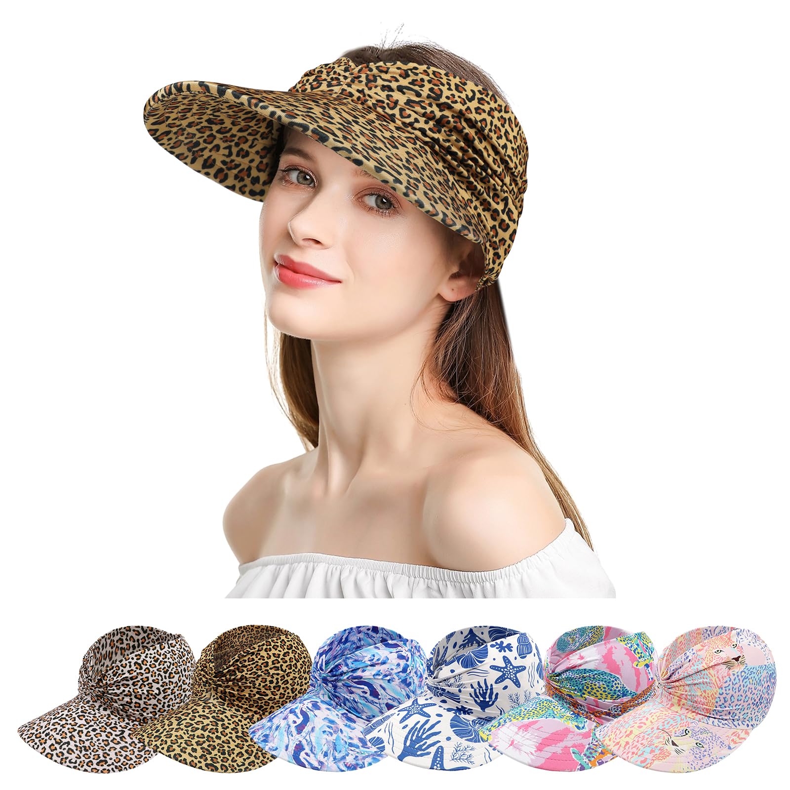 Casquette Visière TAGVO Anti-UV - Pliable Séchage Rapide - Sport Plein Air 55-62cm