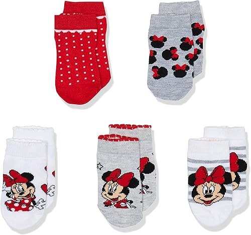Disney Calcetines cortos unisex Minnie Mouse para bebé paquete de 5 Assorted Neutral, Assorted Pastel, Sorbete surtido., Rosa Gris Multi, Rosa Disney Calcetines cortos unisex Minnie Mouse para bebé paquete de 5 Assorted Neutral, Assorted Pastel, Sorbete surtido., Rosa Gris Multi, Rosa
