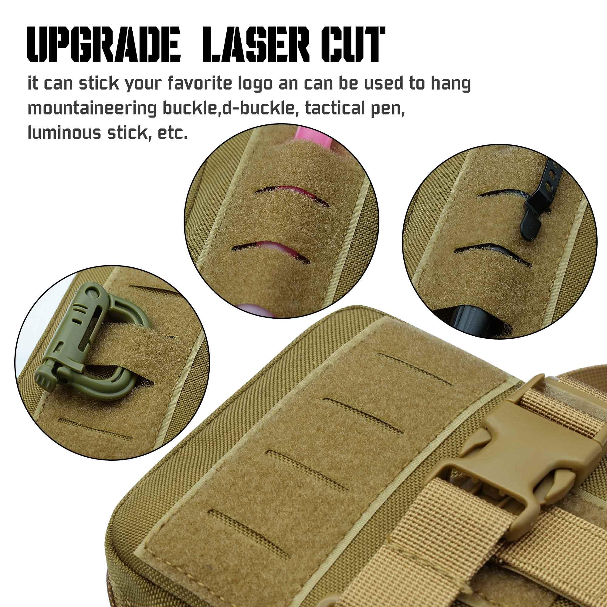 Ifak Pouch Rip Away, Molle First Aid Pouches, Tactical Duty Belt EMT Medical Holder Bag for Camping Hiking Travel - Image 2