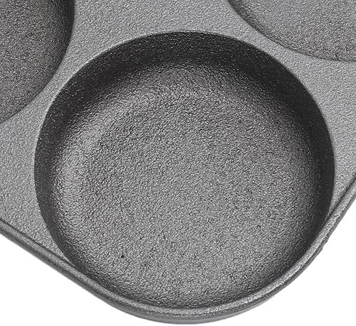 Miniatura 9 de Sartén antiadherente para 4 tazas, sartén para huevos, sartén para huevos, sartén para huevos, sartén para tortillas de 7.7 x 11.2 x 1.2 pulgadas,