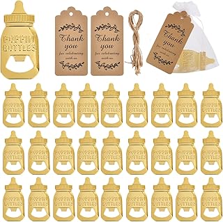 patscorai 85 Pieces Baby Shower Bottle Opener Return Gifts For Guests - Baby Shower Bottle Opener Party Favors For Guests - Black Baby Shower Souvenirs & Favors - Baby Shower Favors For Guests Bulk