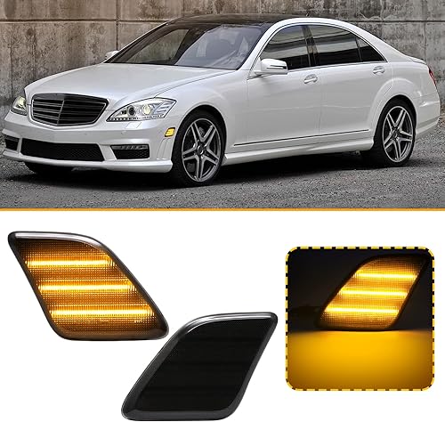 Luces LED de posición laterales compatibles con clase S W221 2010-2013para CLS-Class C218 2012-2014para W218 CLS63 AMG 2012-2014, marcadores