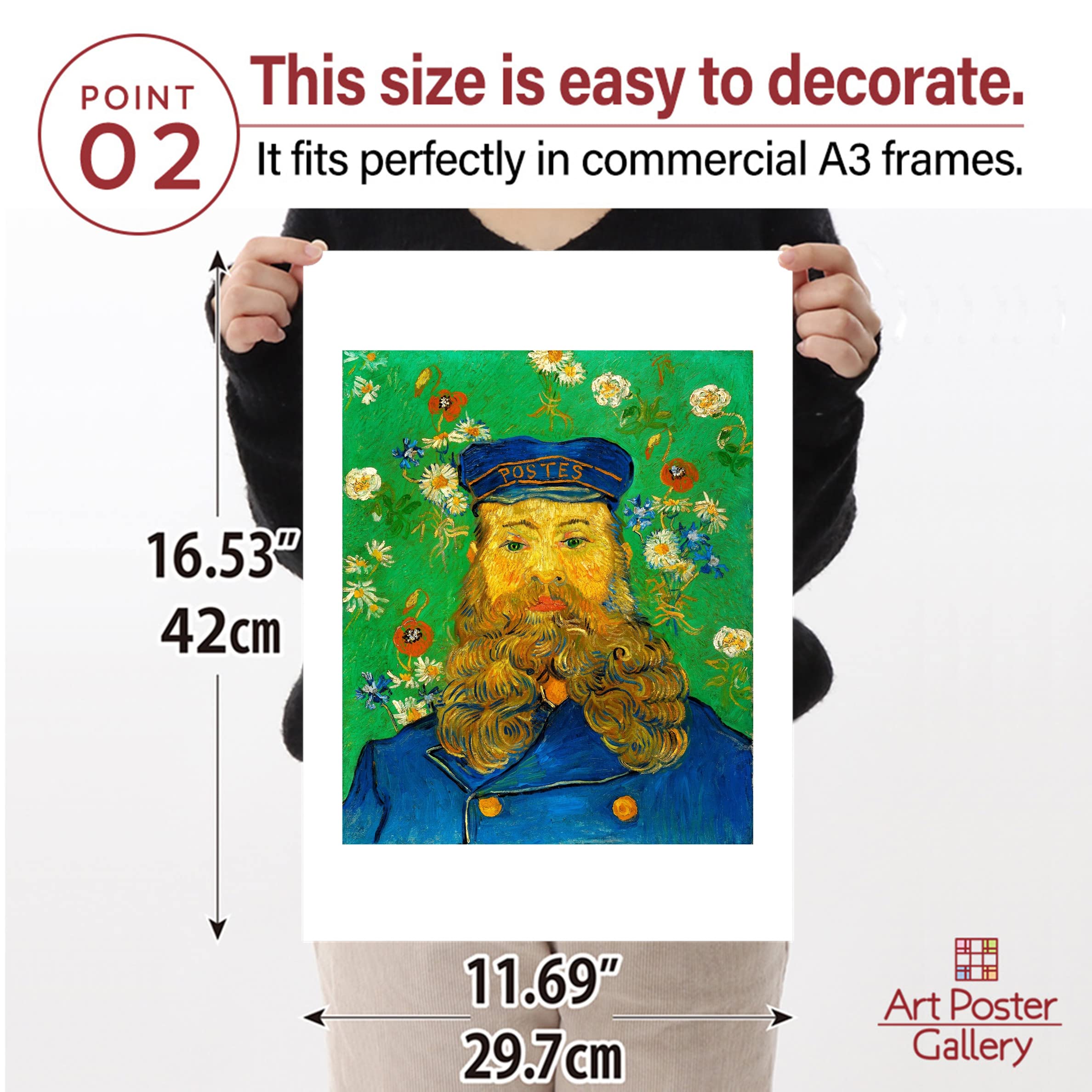 工芸品 Joseph Roulin Amazon.co.jp: 【Made in Japan】 Poster Vincent Van Gogh “Portrait