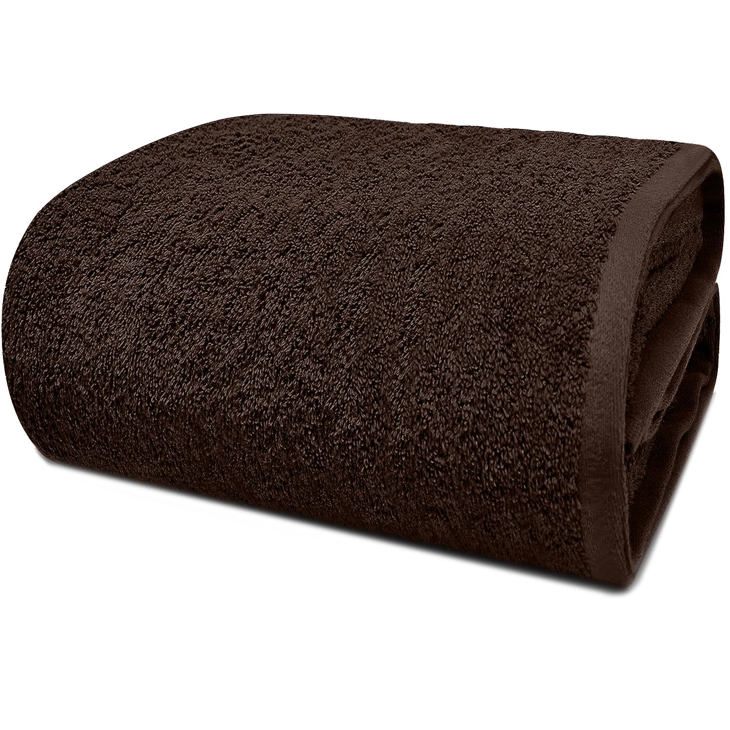 DAN RIVER Pack of 1 Oversized Bath Sheet, 40 x 80 Inches, Brown
