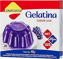 Lowcucar Gelatina Zero Uva 10G