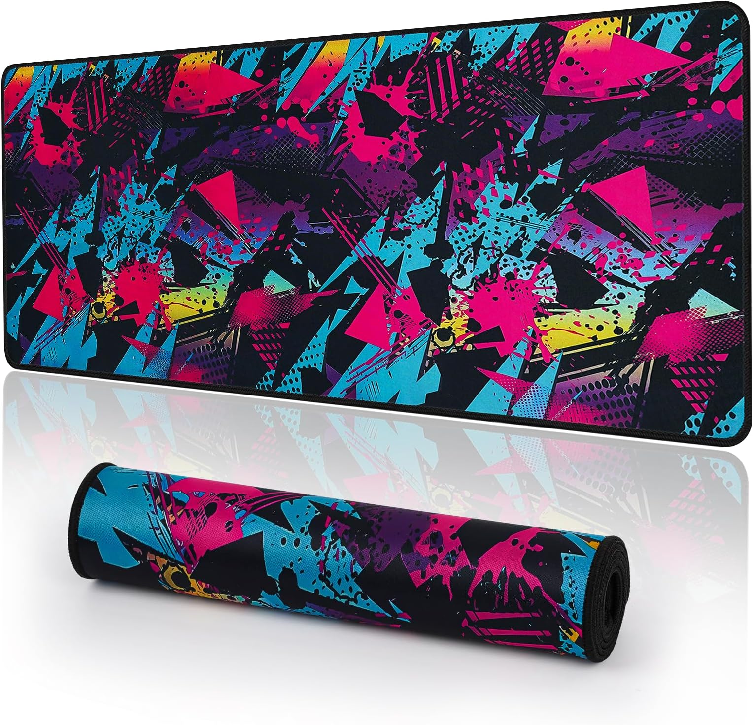 Kraken Keyboards DRIP Edition XXL Purple & White Gaming Mouse Pad