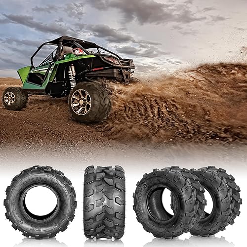 Miniatura 7 de Juego de 2 neumáticos ATV UTV 18x9.5-8 18x9.5x8 Rango de carga B neumáticos todo terreno 4PR sin cámara