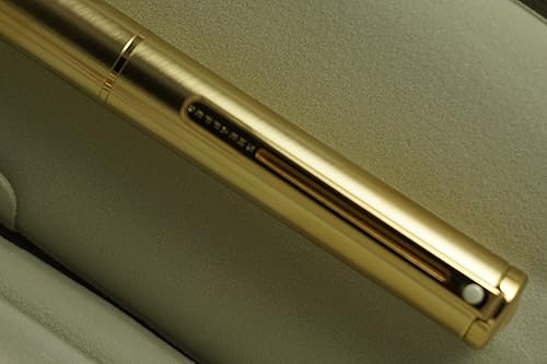 Miniatura 4 de Hecho en los Estados Unidos Cross Sheaffer Agio Rollerball, ángulo cepillado oro de 22 K y oro de 22 K