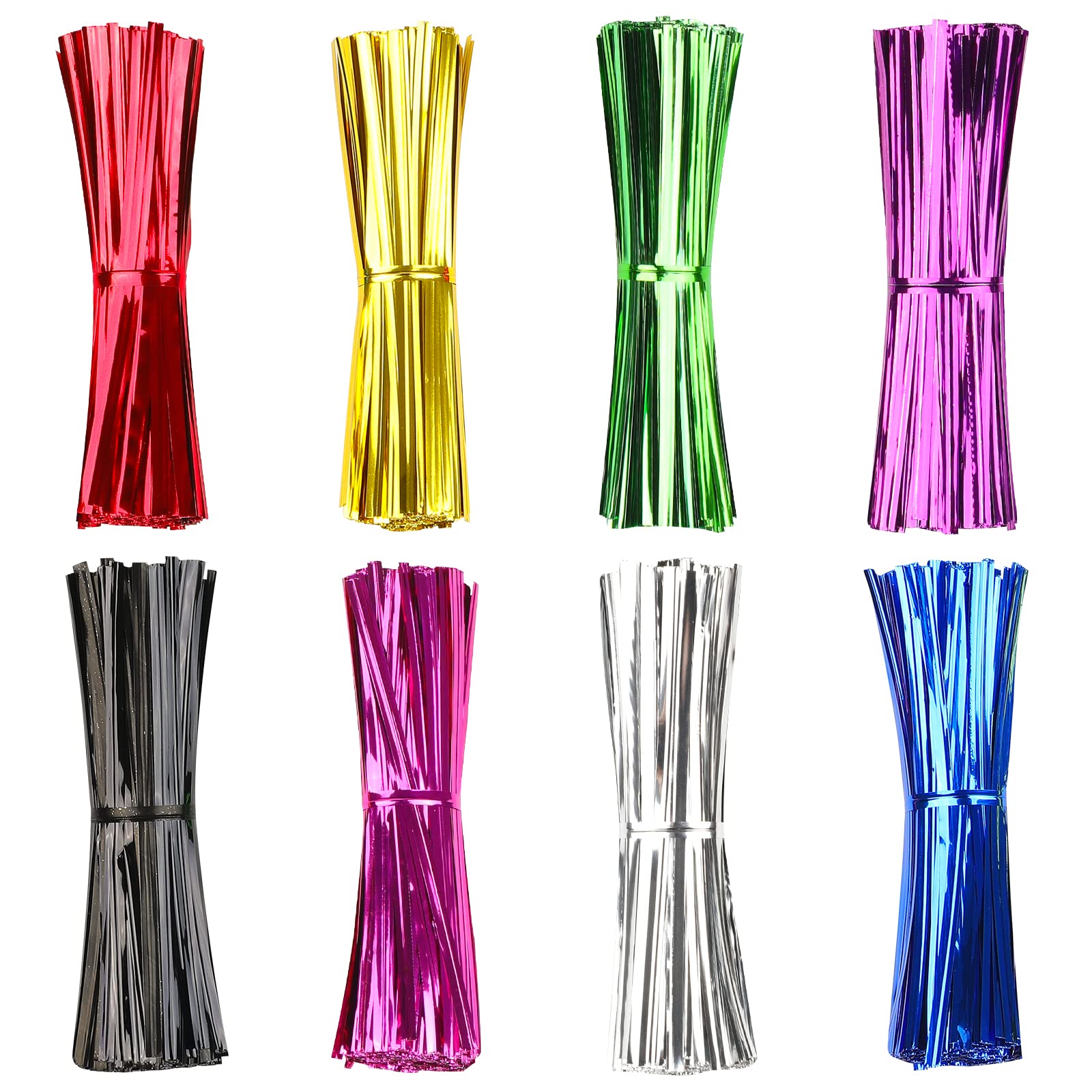 Amazon.co.jp: KIMOBER ツイストタイ 4000個 8色 プラスチック 4.7